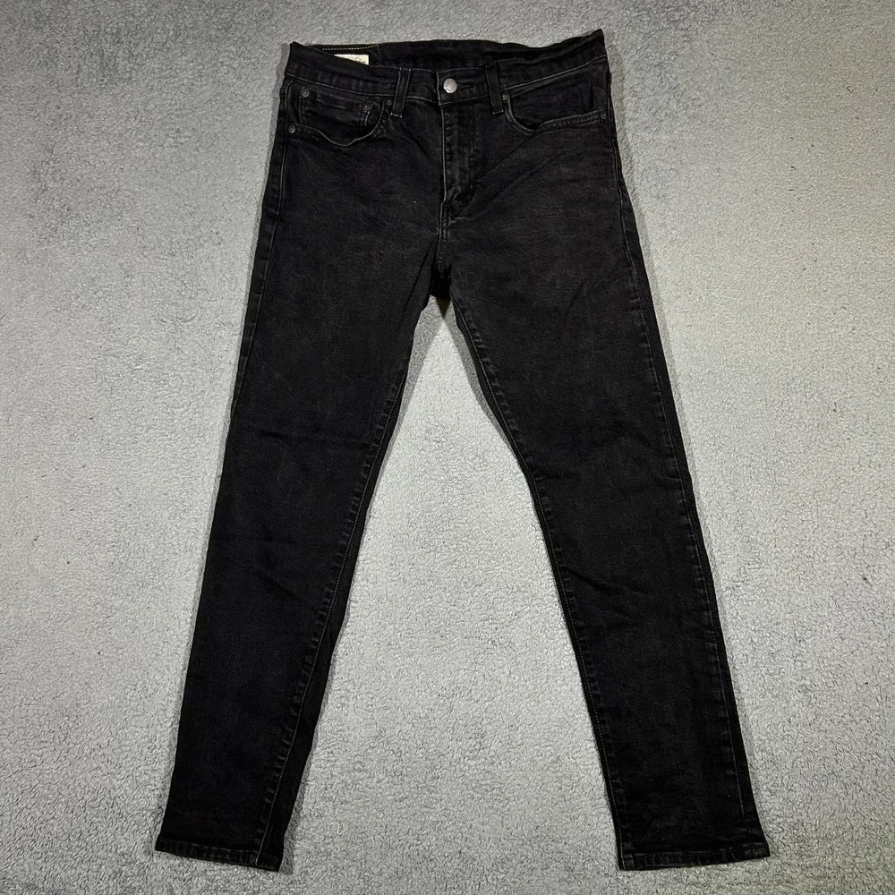 Levi's 512 Jeans Mens 31x30 Black Slim Fit Stretch Preowned #3282